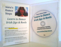 Learn to Dance Irish Jigs & Reels DVD includes an 8 page booklet detailing all the steps and information to get you successfully dancing at home.(www.EasyIrishDance.com) Image credit: Nora Stewart, Easy Irish Dance.
